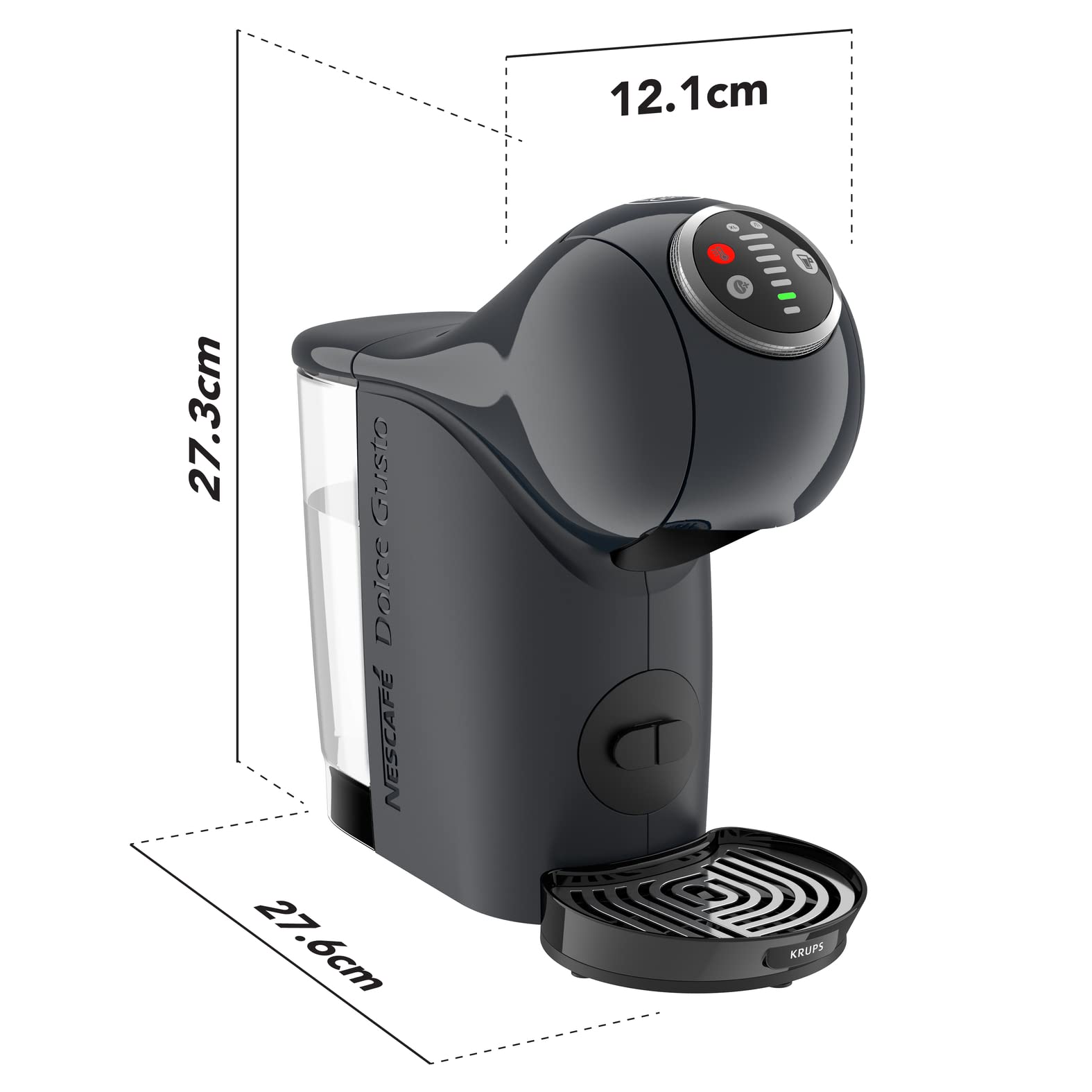 Dolce Gusto Machine à café capsules, Cafetière multi boissons, Pression 15 bars, Capacité 0,8 L, Fonction XL, Arrêt automatiq