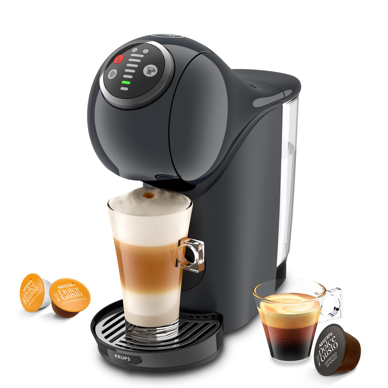 Dolce Gusto Machine à café capsules, Cafetière multi boissons, Pression 15 bars, Capacité 0,8 L, Fonction XL, Arrêt automatiq