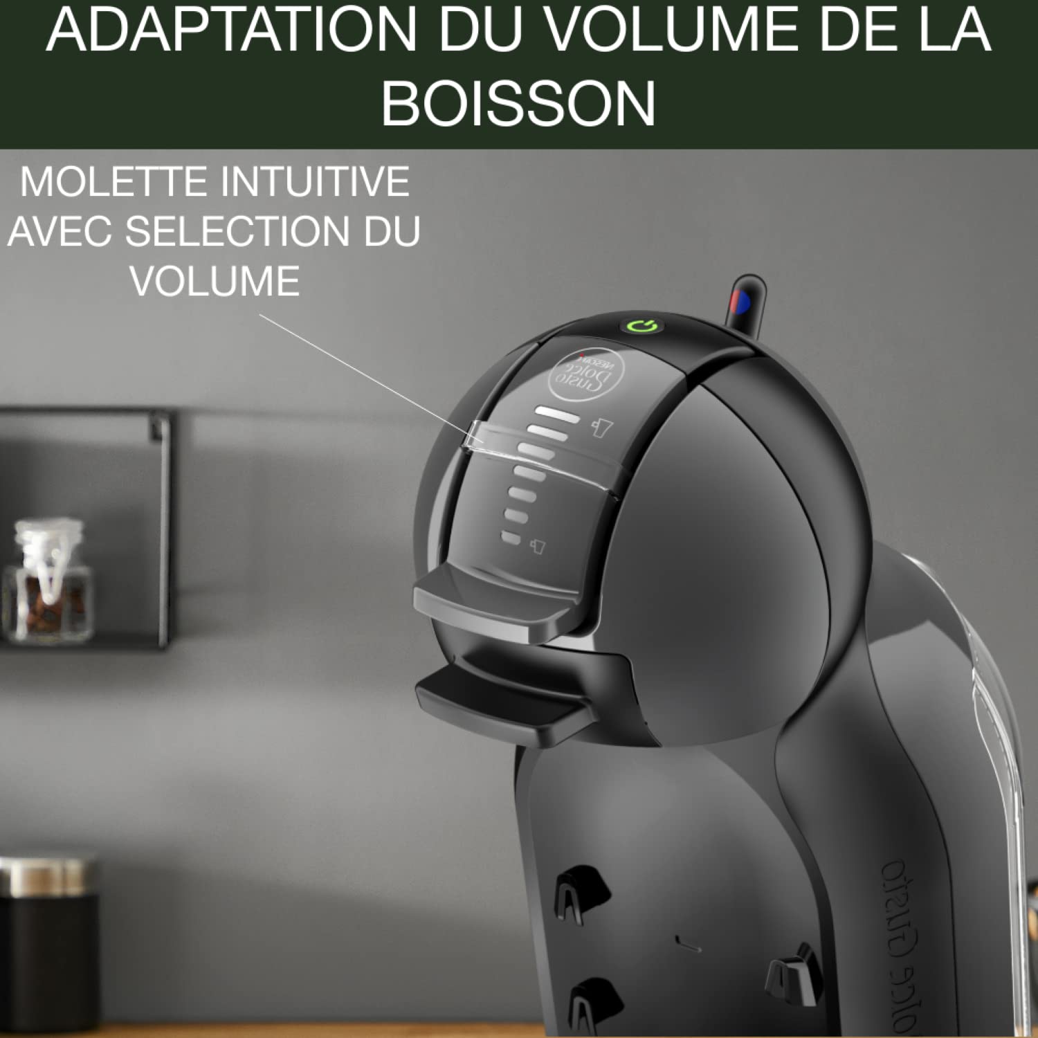 Dolce Gusto Machine à café, Cafetière capsules, Pression 15 bars, Qualité professionnelle, Large choix de boissons chaudes ou